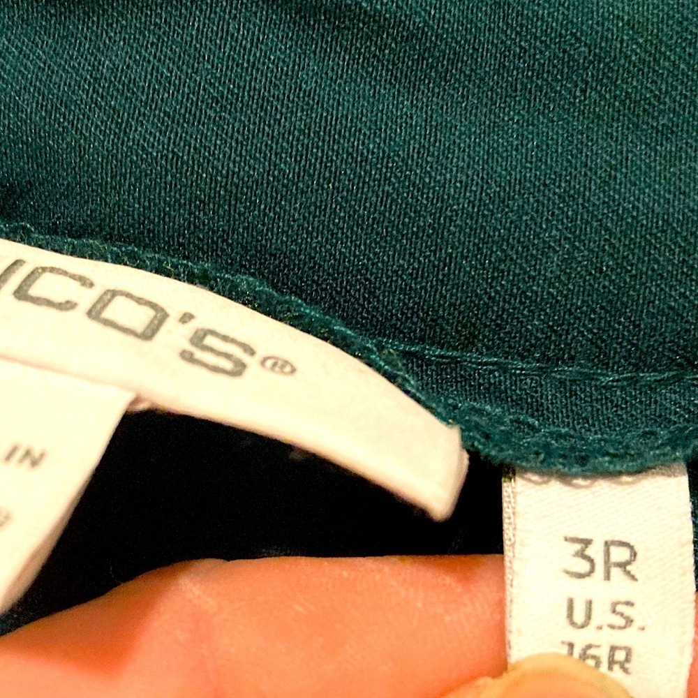 Chico’s Women’s Slacks Pants w/ Sequins Trim Sz. 16R - Picture 4 of 8